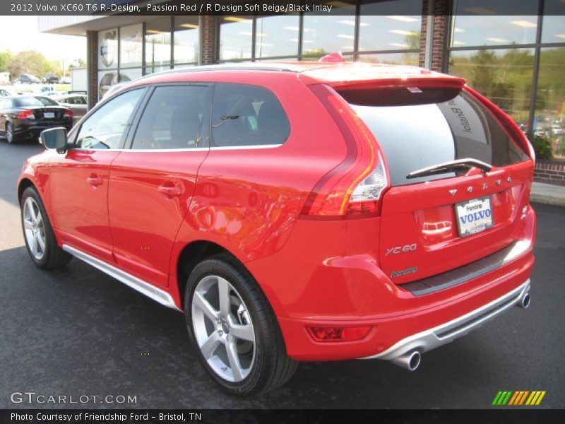 Passion Red / R Design Soft Beige/Black Inlay 2012 Volvo XC60 T6 R-Design