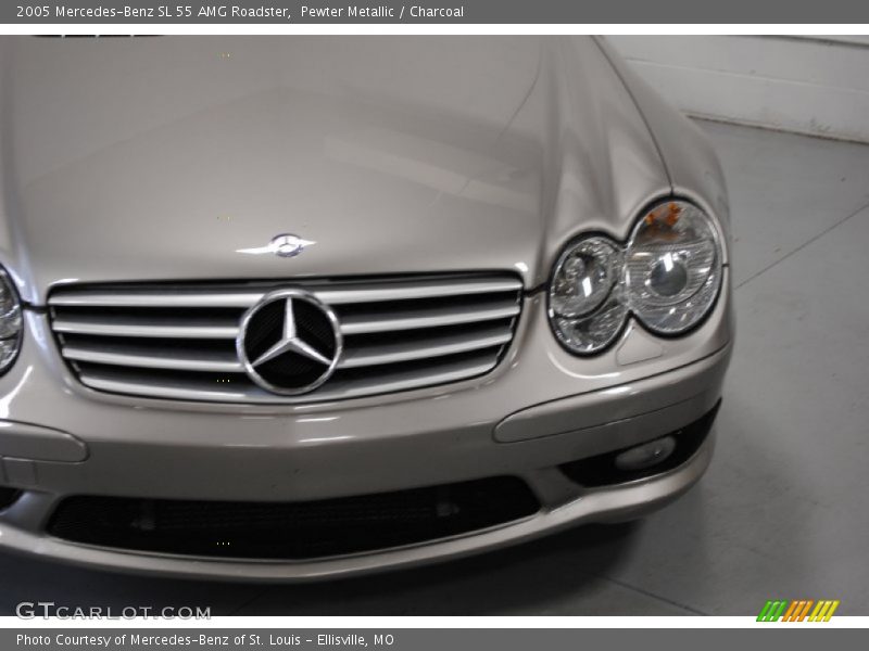 Pewter Metallic / Charcoal 2005 Mercedes-Benz SL 55 AMG Roadster