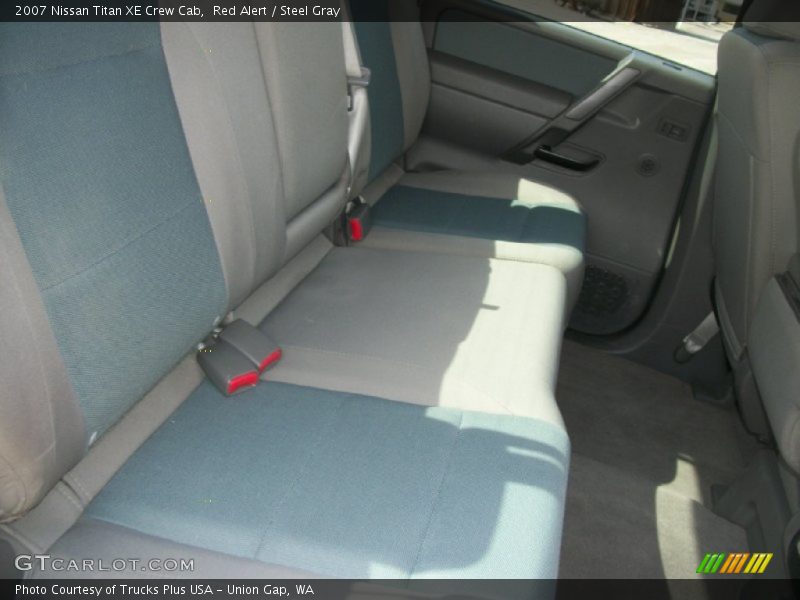 Red Alert / Steel Gray 2007 Nissan Titan XE Crew Cab