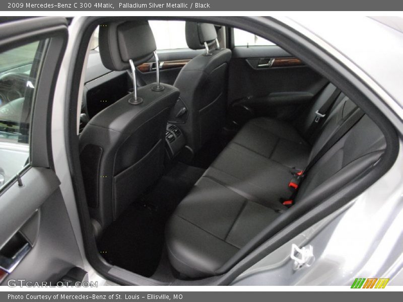 Palladium Silver Metallic / Black 2009 Mercedes-Benz C 300 4Matic