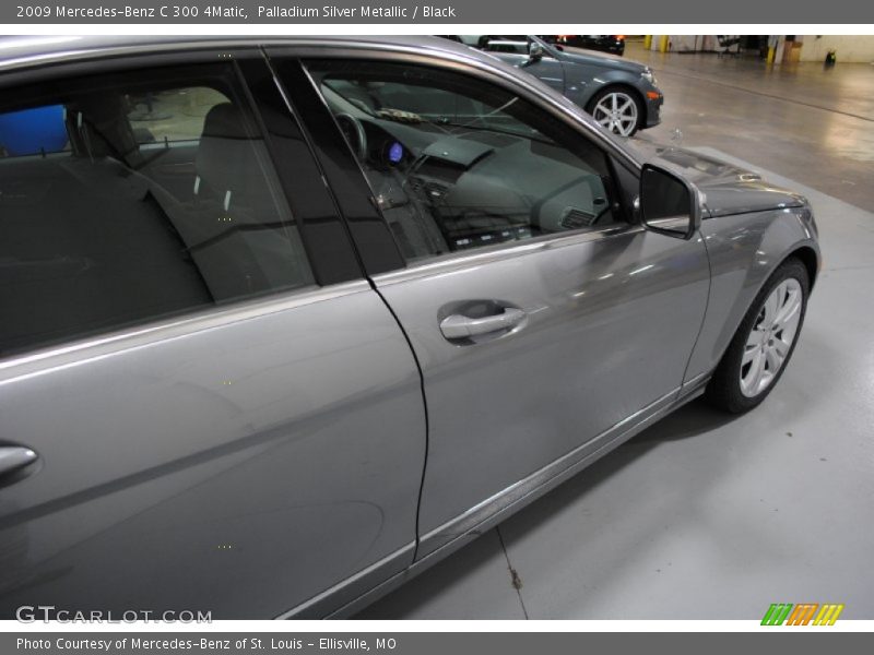 Palladium Silver Metallic / Black 2009 Mercedes-Benz C 300 4Matic