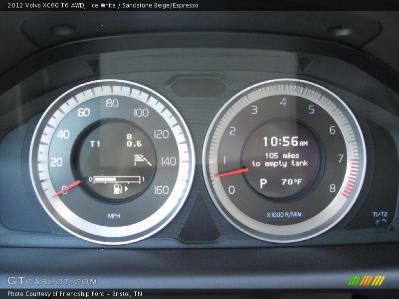  2012 XC60 T6 AWD T6 AWD Gauges