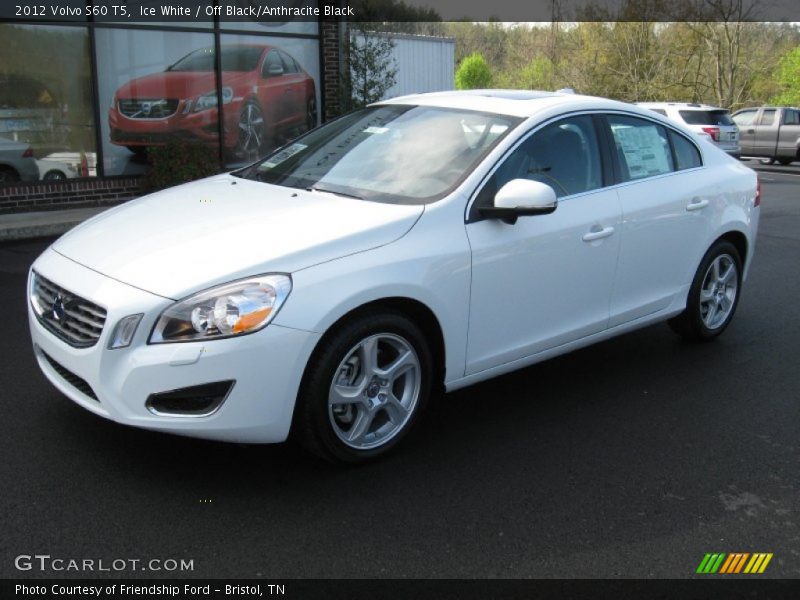 Ice White / Off Black/Anthracite Black 2012 Volvo S60 T5