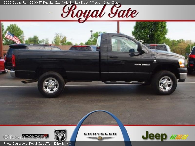 Brilliant Black / Medium Slate Gray 2006 Dodge Ram 2500 ST Regular Cab 4x4