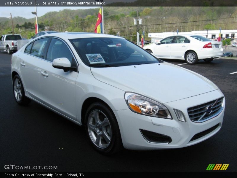 Ice White / Off Black/Anthracite Black 2012 Volvo S60 T5
