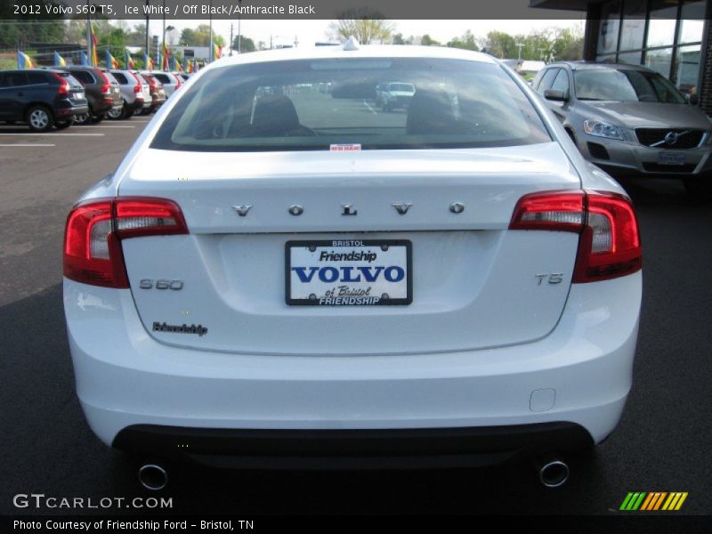 Ice White / Off Black/Anthracite Black 2012 Volvo S60 T5