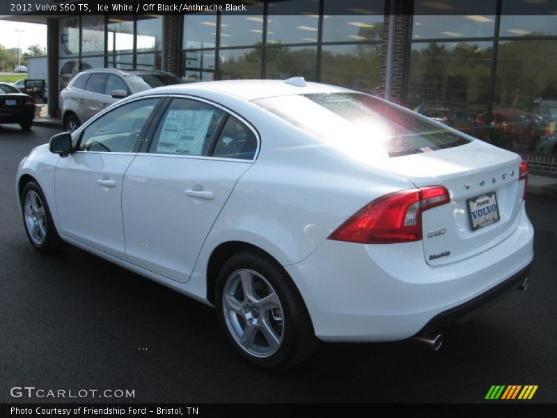 Ice White / Off Black/Anthracite Black 2012 Volvo S60 T5