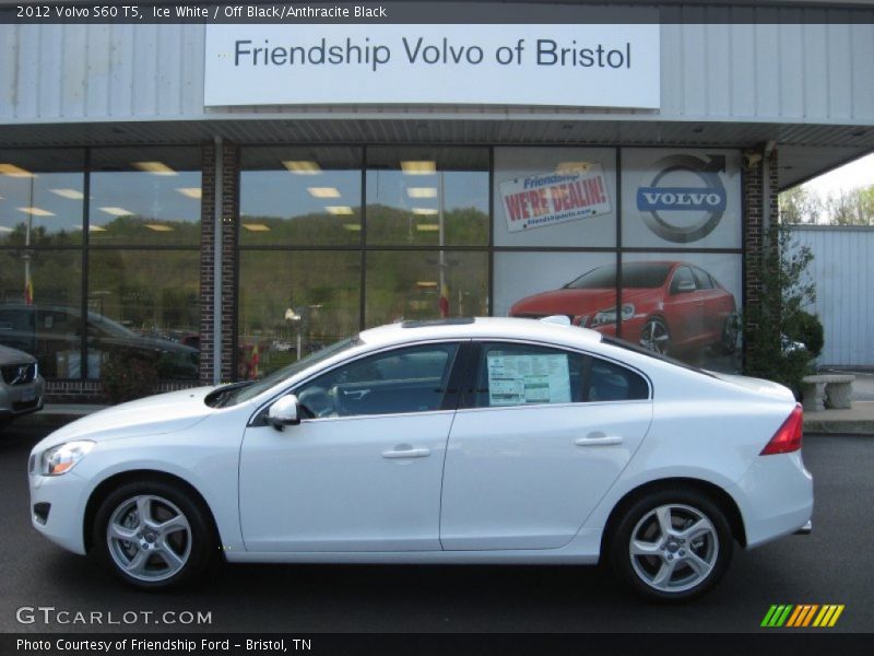 Ice White / Off Black/Anthracite Black 2012 Volvo S60 T5