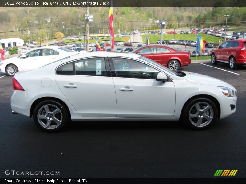 Ice White / Off Black/Anthracite Black 2012 Volvo S60 T5
