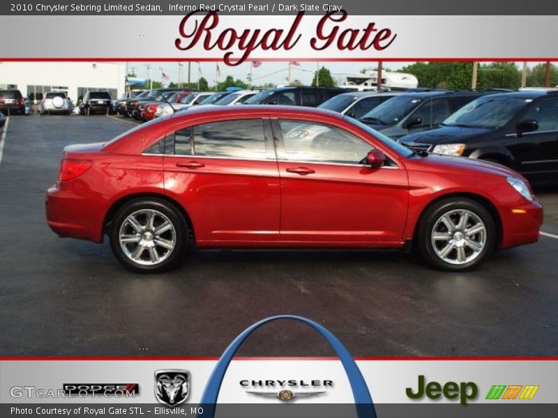 Inferno Red Crystal Pearl / Dark Slate Gray 2010 Chrysler Sebring Limited Sedan