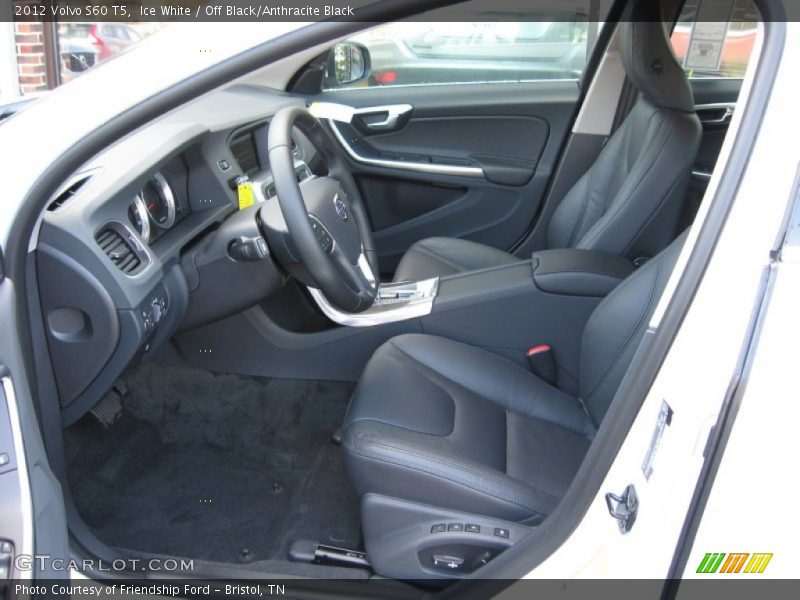 Ice White / Off Black/Anthracite Black 2012 Volvo S60 T5