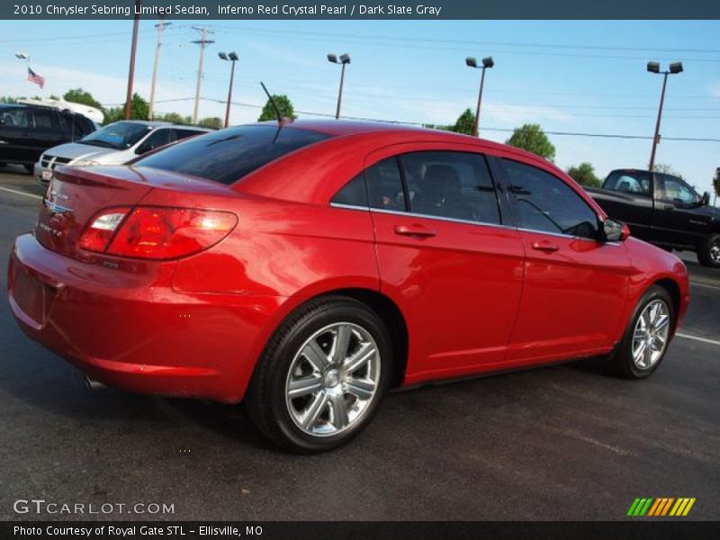 Inferno Red Crystal Pearl / Dark Slate Gray 2010 Chrysler Sebring Limited Sedan