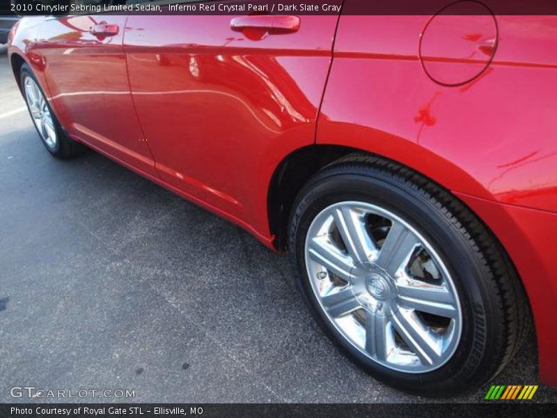 Inferno Red Crystal Pearl / Dark Slate Gray 2010 Chrysler Sebring Limited Sedan