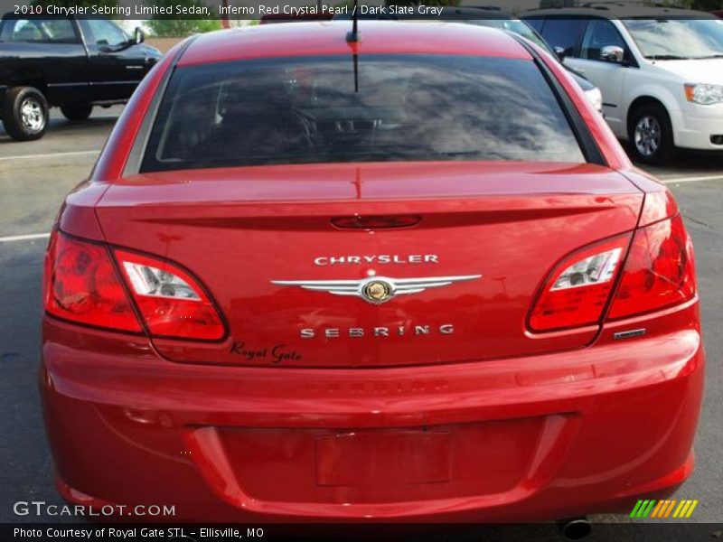 Inferno Red Crystal Pearl / Dark Slate Gray 2010 Chrysler Sebring Limited Sedan