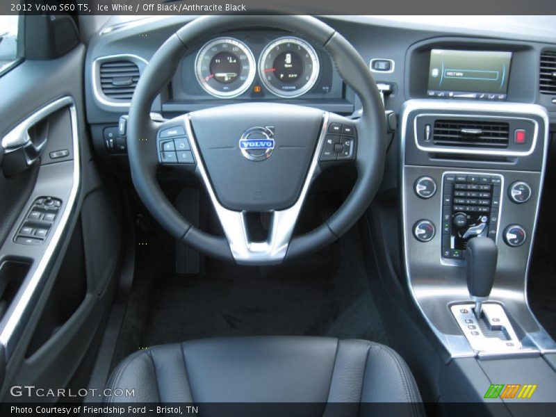 Ice White / Off Black/Anthracite Black 2012 Volvo S60 T5