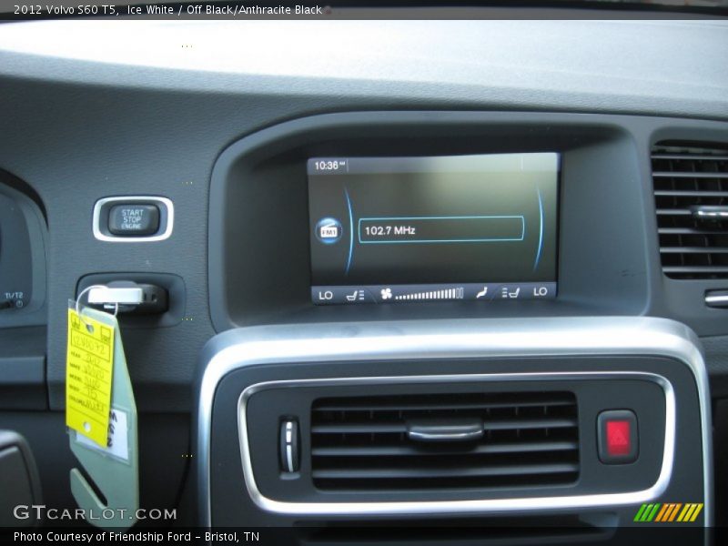 Ice White / Off Black/Anthracite Black 2012 Volvo S60 T5