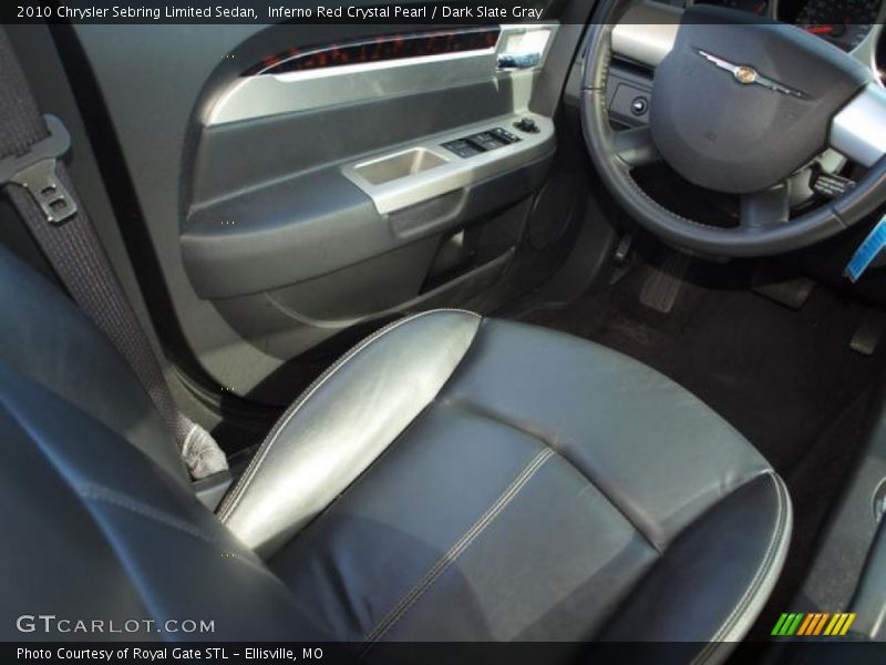 Inferno Red Crystal Pearl / Dark Slate Gray 2010 Chrysler Sebring Limited Sedan