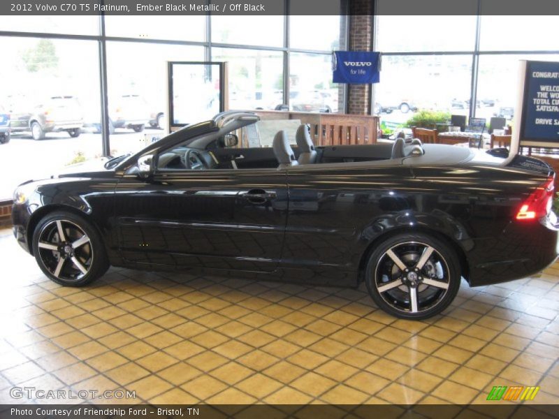 Ember Black Metallic / Off Black 2012 Volvo C70 T5 Platinum