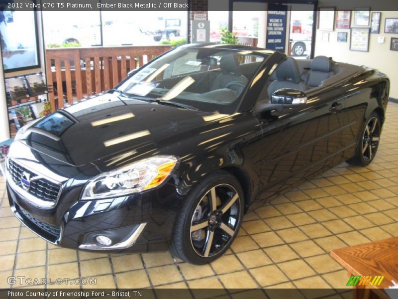 Ember Black Metallic / Off Black 2012 Volvo C70 T5 Platinum