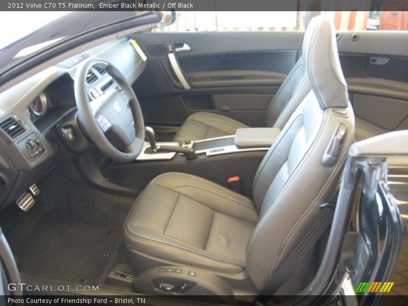Ember Black Metallic / Off Black 2012 Volvo C70 T5 Platinum