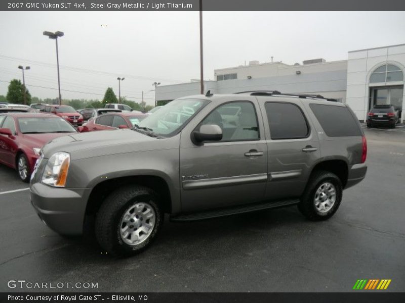 Steel Gray Metallic / Light Titanium 2007 GMC Yukon SLT 4x4