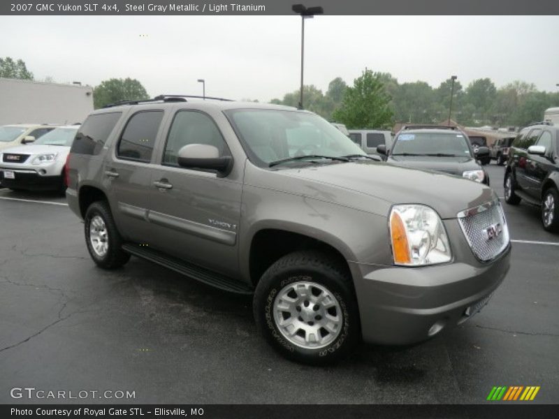 Steel Gray Metallic / Light Titanium 2007 GMC Yukon SLT 4x4