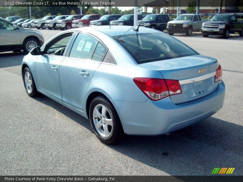 Ice Blue Metallic / Medium Titanium 2012 Chevrolet Cruze LT