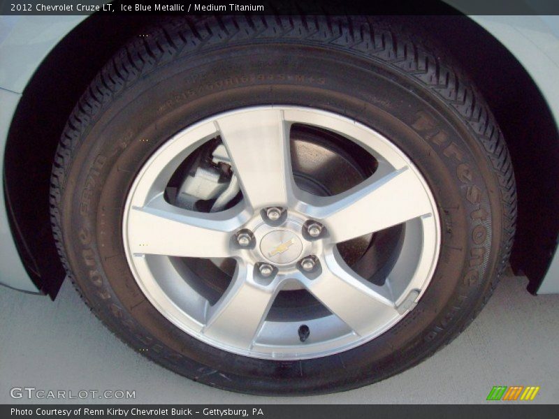 Ice Blue Metallic / Medium Titanium 2012 Chevrolet Cruze LT