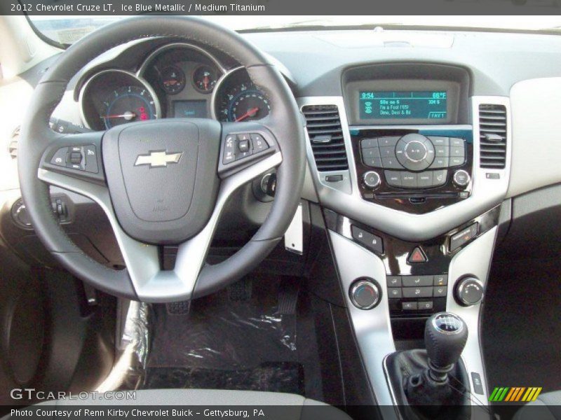 Ice Blue Metallic / Medium Titanium 2012 Chevrolet Cruze LT