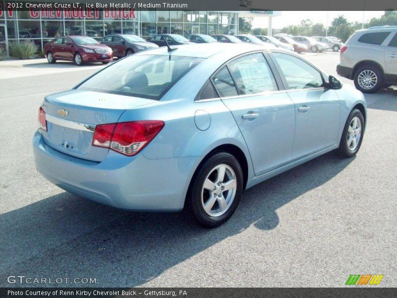 Ice Blue Metallic / Medium Titanium 2012 Chevrolet Cruze LT