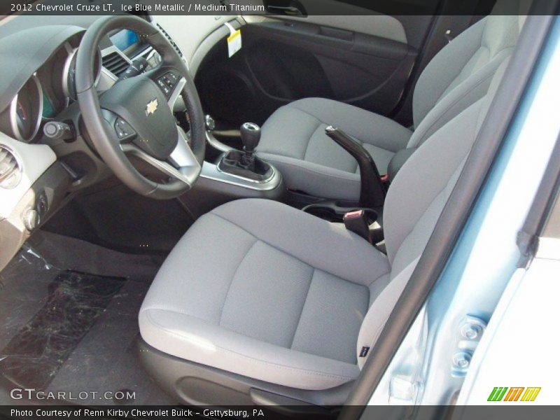 Ice Blue Metallic / Medium Titanium 2012 Chevrolet Cruze LT