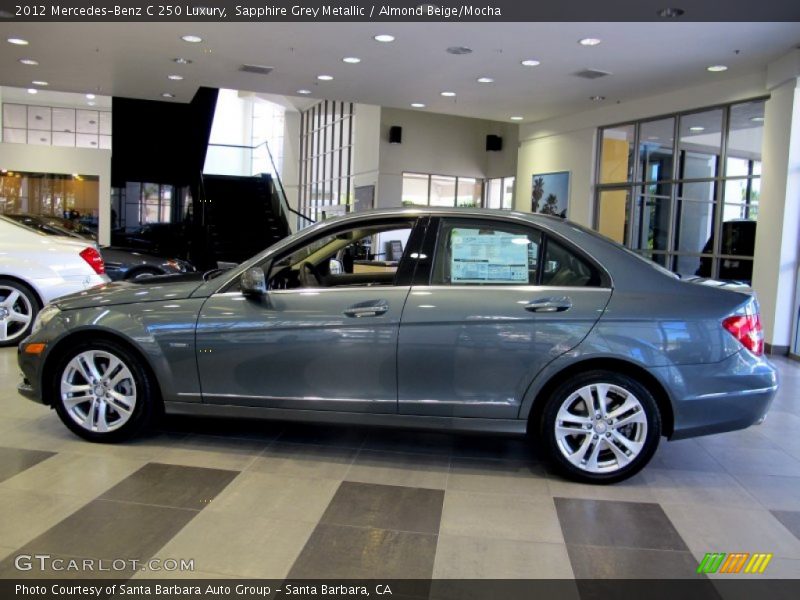 Sapphire Grey Metallic / Almond Beige/Mocha 2012 Mercedes-Benz C 250 Luxury