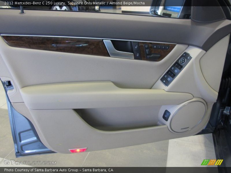 Sapphire Grey Metallic / Almond Beige/Mocha 2012 Mercedes-Benz C 250 Luxury