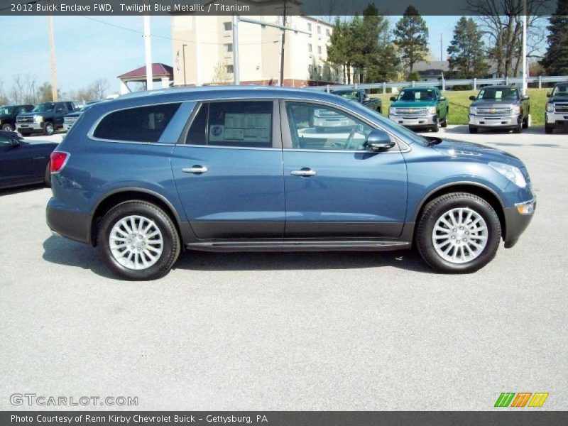 Twilight Blue Metallic / Titanium 2012 Buick Enclave FWD