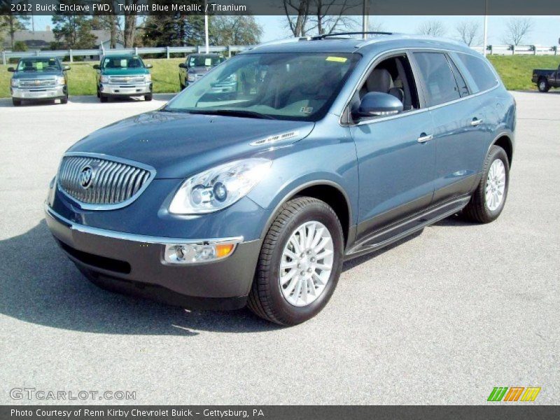 Twilight Blue Metallic / Titanium 2012 Buick Enclave FWD