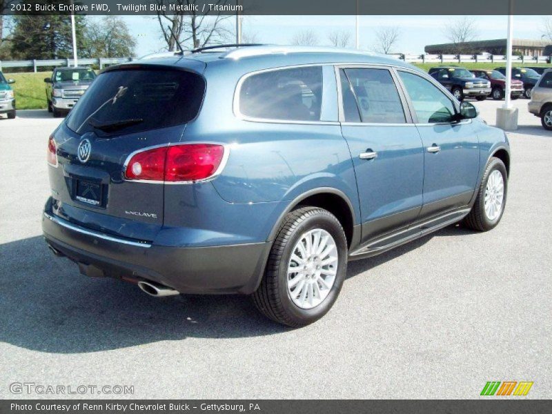 Twilight Blue Metallic / Titanium 2012 Buick Enclave FWD
