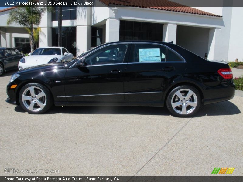 Black / Black 2012 Mercedes-Benz E 350 Sedan
