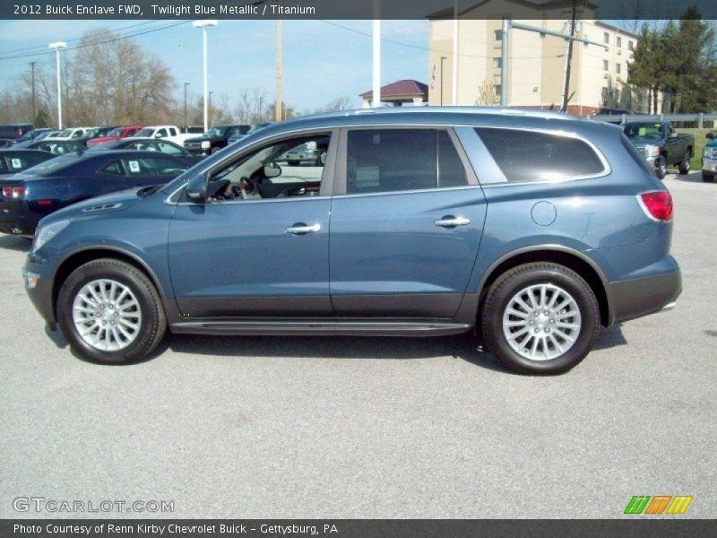 Twilight Blue Metallic / Titanium 2012 Buick Enclave FWD