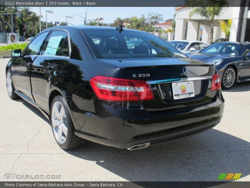 Black / Black 2012 Mercedes-Benz E 350 Sedan