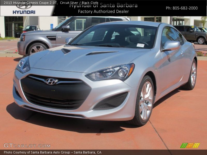 Circuit Silver / Black Cloth 2013 Hyundai Genesis Coupe 2.0T