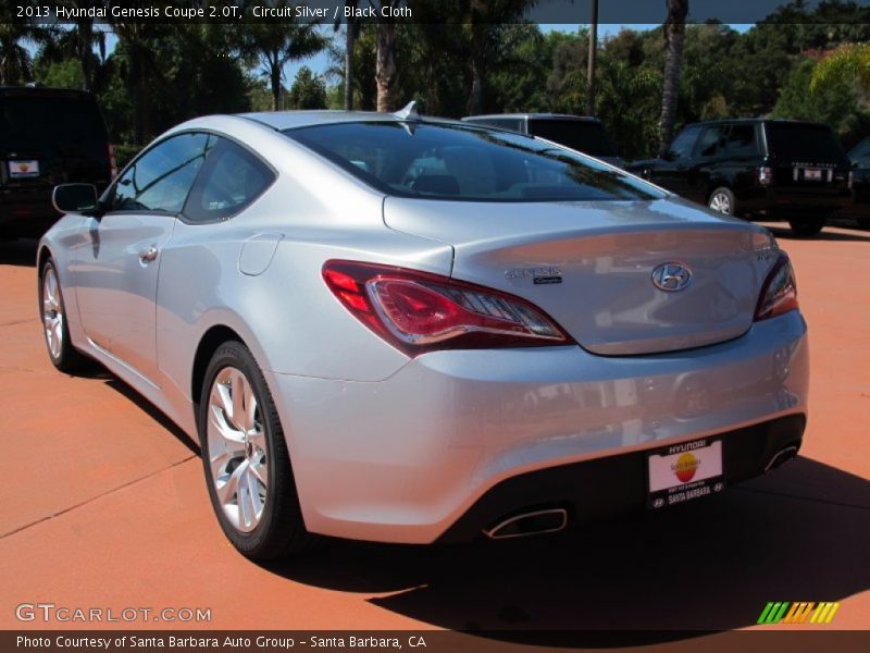 Circuit Silver / Black Cloth 2013 Hyundai Genesis Coupe 2.0T