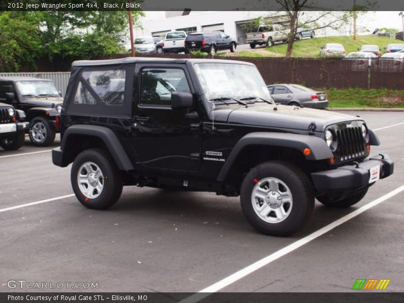 Black / Black 2012 Jeep Wrangler Sport 4x4