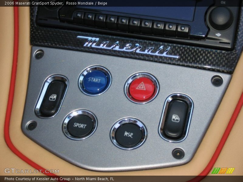 Controls of 2006 GranSport Spyder