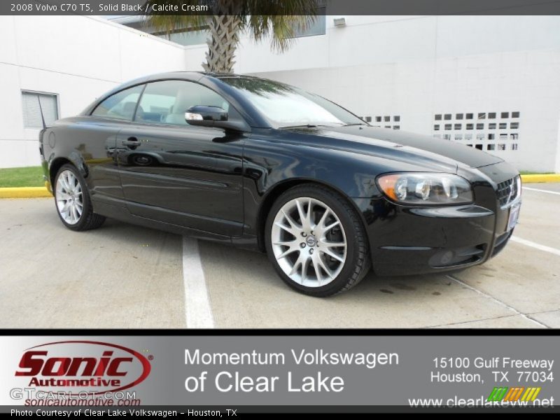 Solid Black / Calcite Cream 2008 Volvo C70 T5