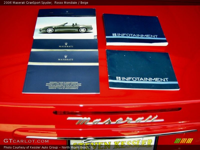 Books/Manuals of 2006 GranSport Spyder