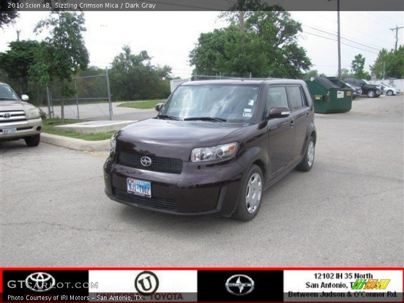 Sizzling Crimson Mica / Dark Gray 2010 Scion xB