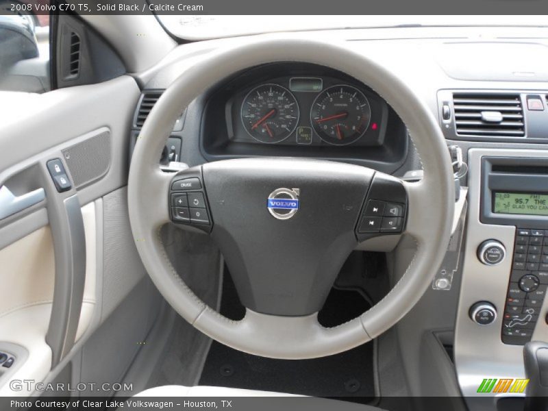 Solid Black / Calcite Cream 2008 Volvo C70 T5