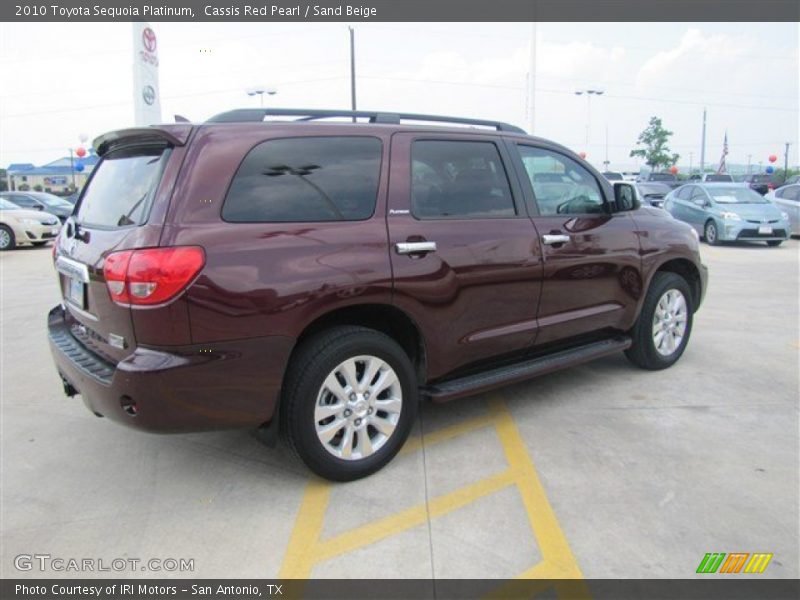 Cassis Red Pearl / Sand Beige 2010 Toyota Sequoia Platinum