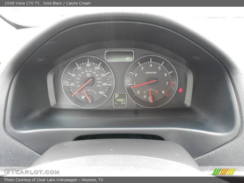Solid Black / Calcite Cream 2008 Volvo C70 T5