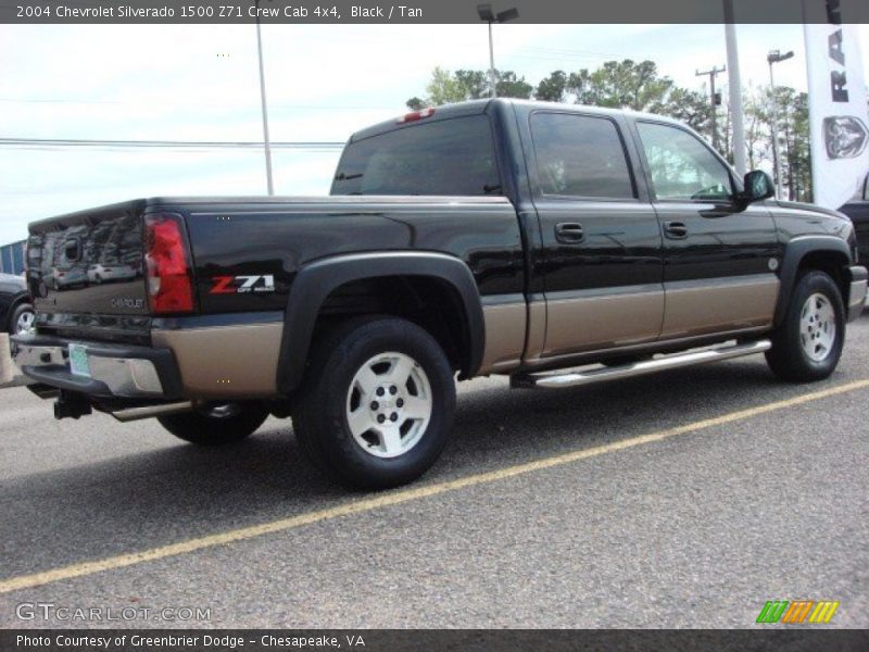 Black / Tan 2004 Chevrolet Silverado 1500 Z71 Crew Cab 4x4